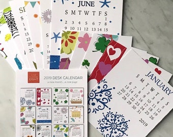 12 month calendar etsy