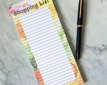 NOTE PAD FLORAL, List Pad, Desk Accessory, Grocery List Pad, Patterned NotePad, To Do LIst