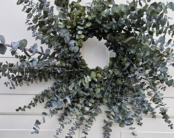 Eucalyptus Wreath  Preserved Wreath  Fragrant Wreath  Saint Patrick's Day Gift  Natural Wreath