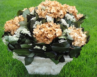 Floral Arrangement  Hydrangea Arrangement  Salal Arrangement  Hostess Gift  Home Decor  Gift  Elegant Floral Arrangement  Gift