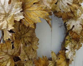 Fall Wreath Autumn Wreath Door Wreath Wreath Autumn Leaves SALE Home Decor Door Wreath Thanksgiving Wreath Door Decor