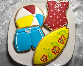 Surfs Up! Beach cookies-FREE shipping