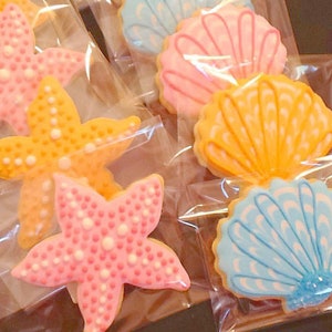 Seashell sugar cookies