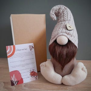 Handmade scandinavian sitting barefoot farmer plush gnomes birthday mom gift. Cute soft  farmhouse gnomes boho home decor Gnomes lover gift