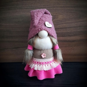 Fall female gnomes handmade Cute stuffed plush soft gnome doll mom birthday gift Farmhouse gnome shelf mantel home Thanksgiving autumn decor
