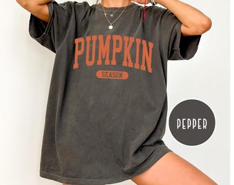 Comfort Colors Retro Pumpkin Season Shirt, Cute Fall Vibes Shirt,Fall Sweatshirt, Autumn Shirt, Cozy Pumpkin Shirt,  Thanksgiving Gift