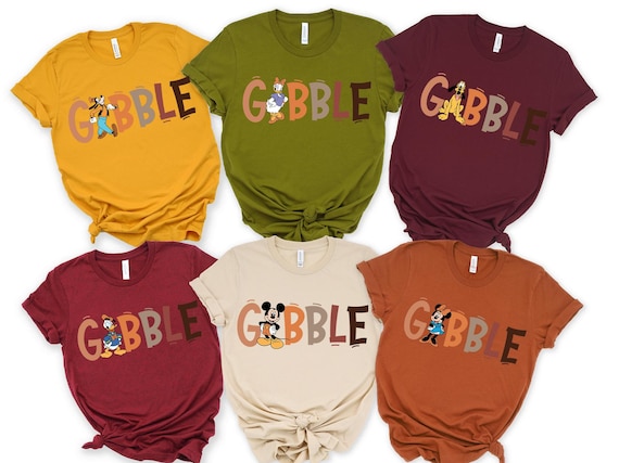 Disney Thanksgiving Family Shirt, Mickey Gobble Shirt, Thanksgiving Shirt, Family Vacation Thanksgiving Shirt, Disney Turkey Gobble Shirt