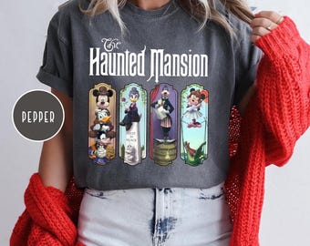Comfort Colors Disney Halloween Haunted Mansion Shirt,Mickey Halloween Shirt, Mickey's Not So Scary Halloween Party, Carton Team Scary Shirt