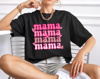 Camisa cómoda para mamá, camisa para el Día de la Madre, suéter para mamá, camiseta para mamá primeriza, regalo para el Día de la Madre, sudadera para mamá, regalo para mamá, regalo de Navidad para mamá.