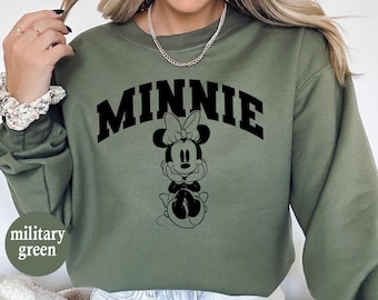 Vintage Minnie Sweatshirt, Disneyland Shirt, Disney Crewneck Sweatshirt, Family Disney Shirt, Group Disney Shirt, Disney Trips Sweatshirt