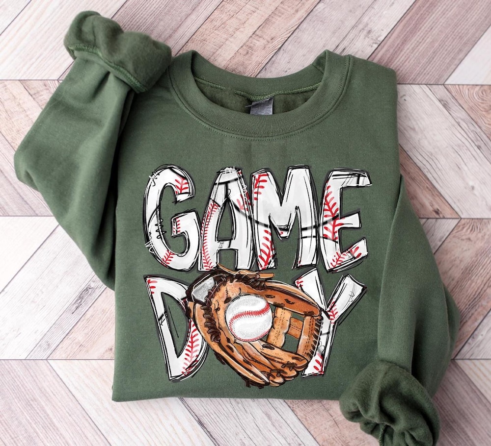 Baseball Sweatshirt, Baseball Season Shirt For Women, Game Day Baseball Tee, Baseball Game Day Shirt, Baseball Mom Shirt, Baseball Team Gift Coolprintshirt