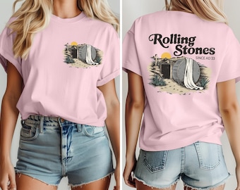 Rolling Stones Shirt, Trendy Easter Clothing, Jesus Christ Shirt,Gift For Christian,Jesus Christ Shirt,Gift For Religious,Gift For Religious