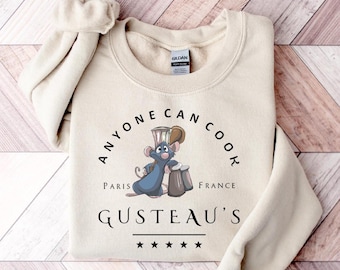 Little Chef Remy Sweatshirt, Disney Ratatouille Paris Shirt,Pixar Ratatouille Tee,Gusteau's Shirt, Gusteau’s Paris France Shirt,Disney Shirt