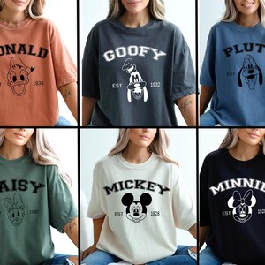 Comfort Color Disneyland Family Shirt, Vintage Mickey and Minnie Shirt, Disneyland Vintage Shirt, Disney Trips Shirt, Disney Vacation Shirt