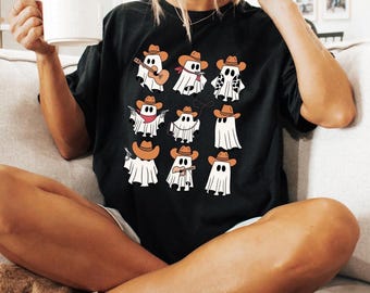 Cowboy Ghost Shirt, Cute Ghost Sweatshirt, Western Halloween Sweatshirt, Country Halloween Tee, Halloween Gift, Cute Spooky Cowboy Shirt