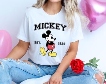 Retro Mickey Shirt, Mickey Mouse Shirt, Disneyland Shirt, Vintage Disney Shirt,Family Vacation Tee,Disneyland Women Shirt,Mickey Youth Shirt