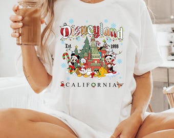Mickey and Friends Christmas Shirt, Vintage Disneyland Christmas Shirt, Disneyland Shirt, Christmas Family Shirt,Christmas Gift,Mickey Shirt