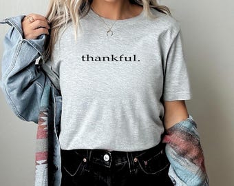 Vintage Thankful Shirt,Thankful Sweatshirt, Thanksgiving Shirt, Thanksgiving Family Shirt,Fall Shirt,Thanksgiving Gift,Thankful Crewneck Tee
