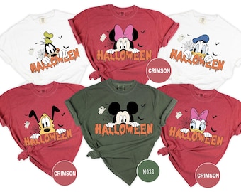 Comfort Colors Disney Halloween Shirt,Halloween Shirt, Disney Shirt, Disney Matching Sweatshirt,Disney Trip Shirts,Halloween Matching Shirts