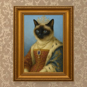 Custom Pet Portrait: Renaissance Style Dog & Cat Royal Painting