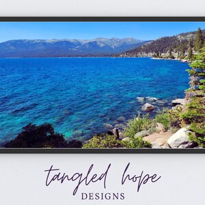 Lake Tahoe California Samsung Frame TV | Wasserrahmen Tv | Digitale Bilderrahmen Tv Kunst | Sommer Digital Download Rahmen TV Kunst | See Kunst |