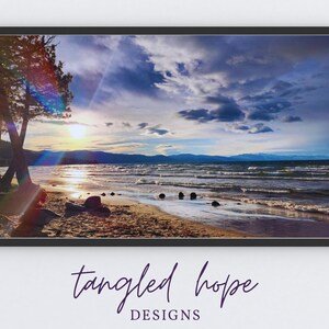 Lake Tahoe Kalifornien Herbst Samsung Rahmen TV | Wasserrahmen Tv | Digitale Bilderrahmen Tv Kunst | Sommer Digital Download Rahmen TV Kunst | See Kunst |