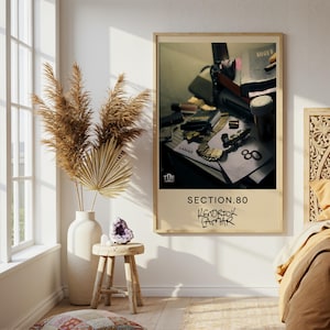 Kendrick Lamar-poster | Section.80-poster | Rapmuziekposter | Albumomslagposter | Muziekpostercadeau | Wanddecoratie | 4 kleuren | Woondecoraties