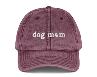 Bonnet brodé pour maman chien, casquette vintage réglable, cadeau pour amoureux des animaux de compagnie, cadeaux pour propriétaires de chien, cadeau pour femme maman grand-mère, cadeau pour parent de chien