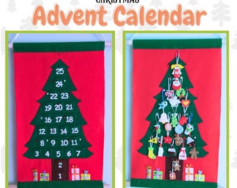 Filtad julkalender nr 18 PDF-mönster