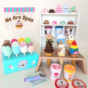 Felt Ice Cream Shop PDF Pattern Bundle – Instant Download (PDF)