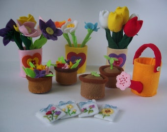 felt flower garden  -no.16- PDF pattern