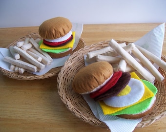 Hamburgare och pommes frites - nr 05 - PDF-mönster