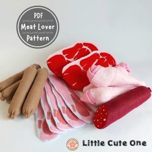 Felt Meat Lover - no.38 -  PDF pattern
