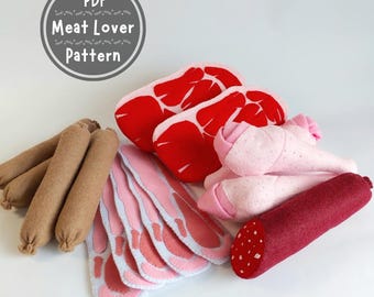Felt Meat Lover - no.38 -  PDF pattern