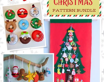 Christmas felt Pattern Bundle – Instant Download (PDF)