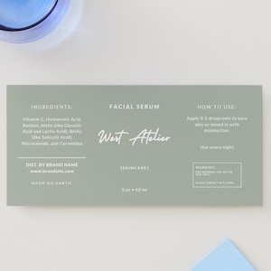 Editable Product Label Template - Canva Packaging Labels for Jars, Bottles, Candles, Skincare - Instant Download