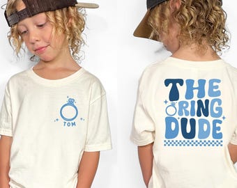 Personalisierte Ringträger Kinder Shirt, Ring Dude Shirt, Ring Sicherheit Kleinkind Shirt, Hochzeit Party Shirt, Kleinkind Hochzeit Vorschlag Shirt