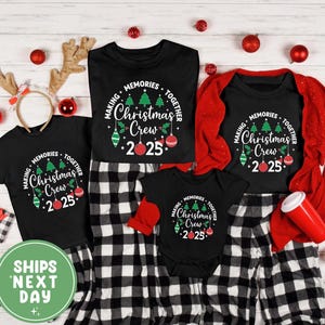 Personalized Christmas Family Matching Shirt, Family Christmas 2025 Shirt, Christmas Crew Shirts Gift, New Year Christmas Crew Shirt