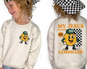 Sudadera "La vida me dio limones", camiseta juvenil, sudadera para bebés y niños pequeños, camiseta "Limonada dulce", camiseta "Regalo de fe", sudadera "Limonada divertida"