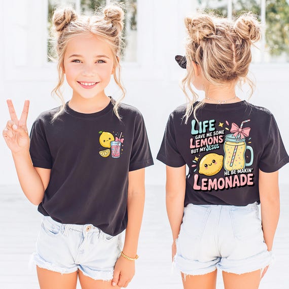 Life Gave Me Lemons Shirt, Cute Lemonade Graphic Shirt, He Be Makin’ Lemonade Hoodie Sweatshirt, Faith Quote Youth Crew, Child of God Shirt
