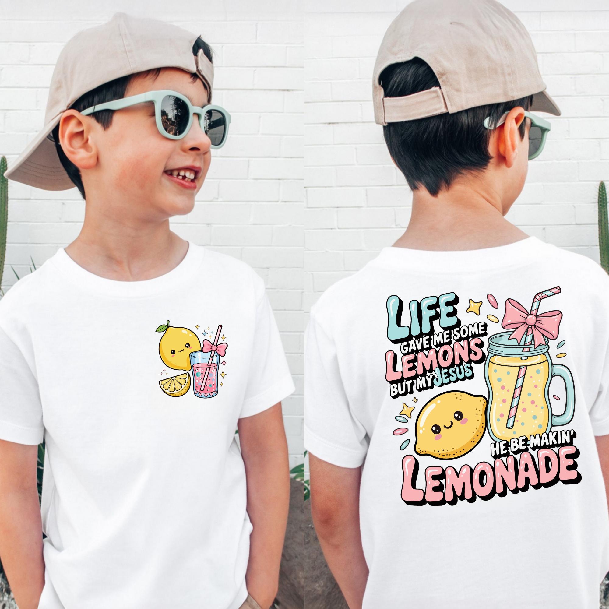 Life Gave Me Lemons Shirt, Cute Lemonade Graphic Shirt, He Be Makin’ Lemonade Hoodie Sweatshirt, Faith Quote Youth Crew, Child of God Shirt