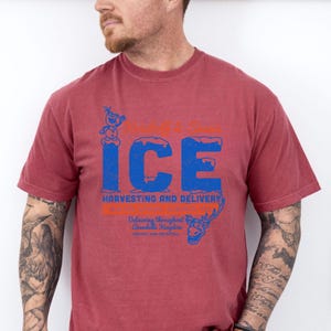 Kristoff och Svens isskördströja, Frozen Arendelle Kingdom-tröja, Olaf och Sven-tröja med grafisk design, retro-tröja med isleveranspresent bild 4