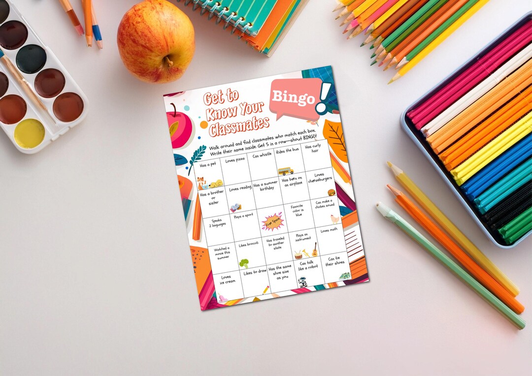 Get to Know Your Classmates Bingo – Printable Icebreaker Game | Back to ...