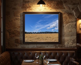 Tuscan Landscape Photo  – Italian Countryside Wall Art – Tuscany Hills Photography – Rustic Nature Fine Art
