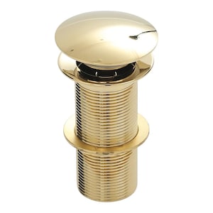 Solid Brass Sink Drain, Gold Pop Up Drain, Basin Waste Plug Drainer, Brass and Handmade Modern Bathroom Sink Stopper, Gold, Rose, Chrome