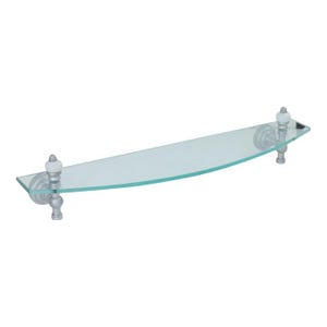 Estantería de pared de cristal, estantería de latón, estante de baño antiguo hecho a mano imagen 7