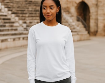 Trend Gift Comfort Colors® Long Sleeve T-Shirt: Unisex 100% Cotton Blank Tee