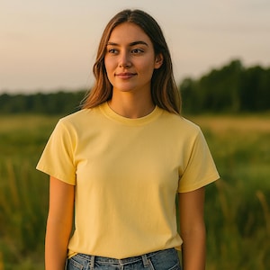 Blanco shirt comfortkleuren, shirt blanco kleur, comfortkleuren 1717, shirt comfortkleuren, katoen Comfort Colors T-shirt, uniseks shirt van 100% katoen