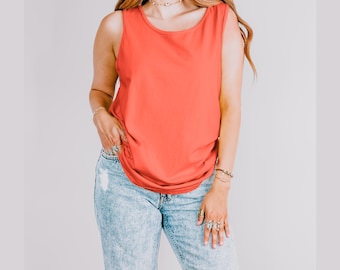 Mother's Day Gift Comfort Colors Unisex Tank Top: Vintage-Washed Cotton Muscle Tee