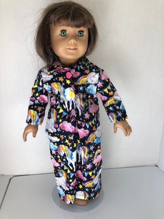 Black Unicorn Pjs for 18 American Girl Doll Free Shipping Etsy UK
